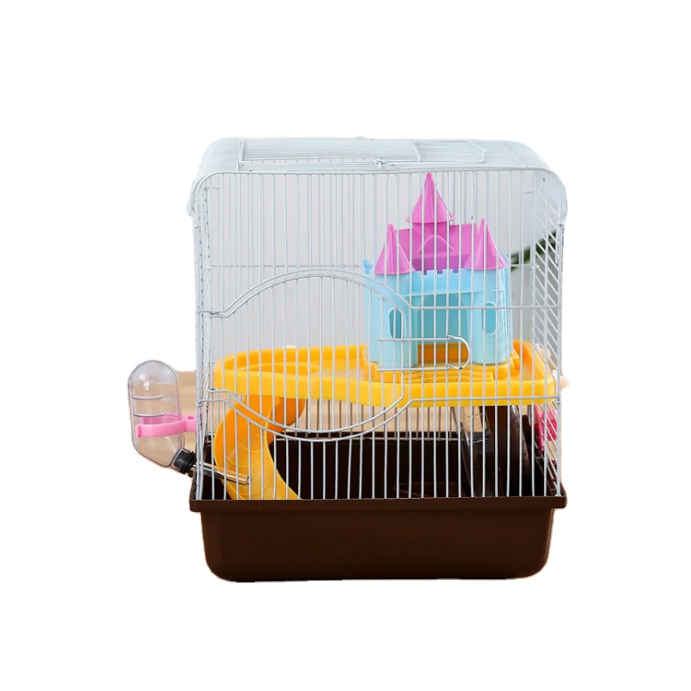 Lovely Hamster Cage Castle Plastic Small Animal Hamster Tower Toy Cages House