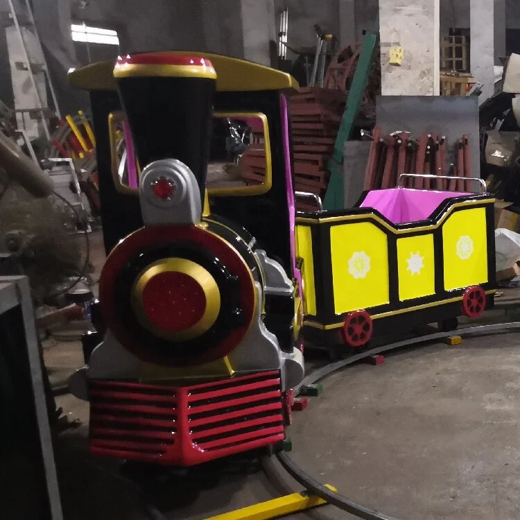High quality kids train mini track train theme park amusement rides customized kids electric train for sale