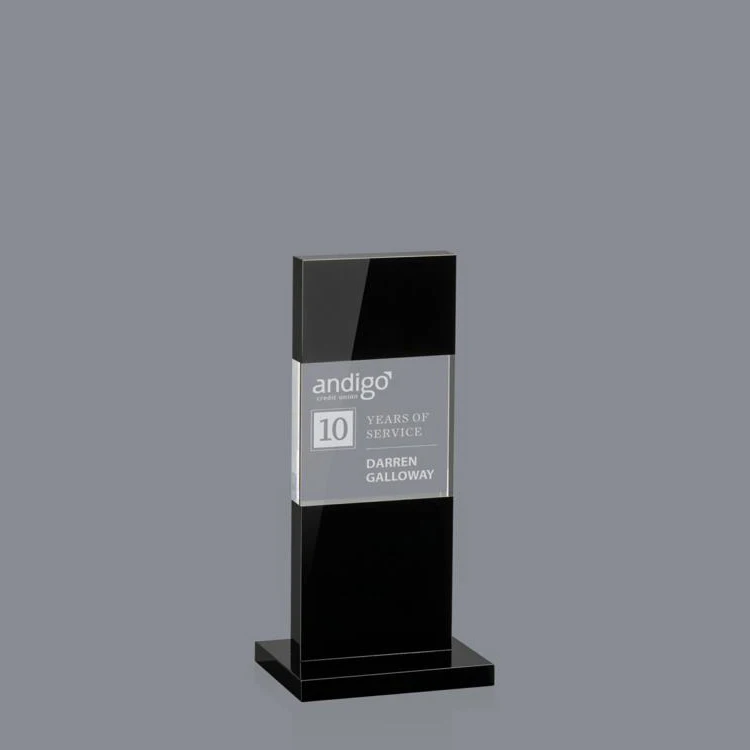 China Wholesale OEM Service anniversary gifts corporate gift crystal award trophy with color printing