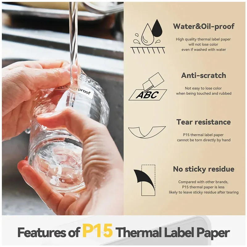Custom Direct Thermal Label Printer 2 Inch Round Pink Gold Clear Holographic Transparent Thermal Stickers Labels