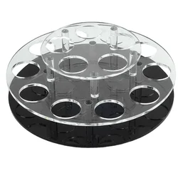 2021 Hot Sale Round Rotating Perfume Essential Oil Acrylic Bottle Display Stand