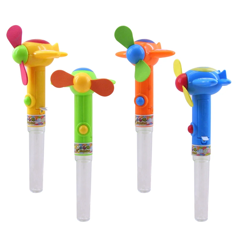 Juqi Confectionery Sweets Novelty Candy Toys Electrical Airplane Fan Toy Candy