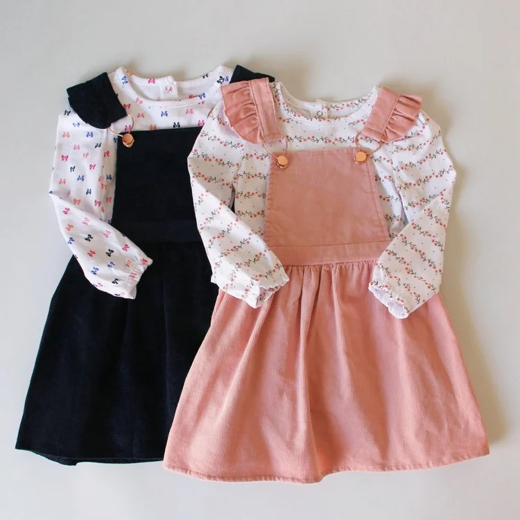 Hot Sale Budi Long Sleeve Kids Clothing Sets  Baby Girls Autumn clothes