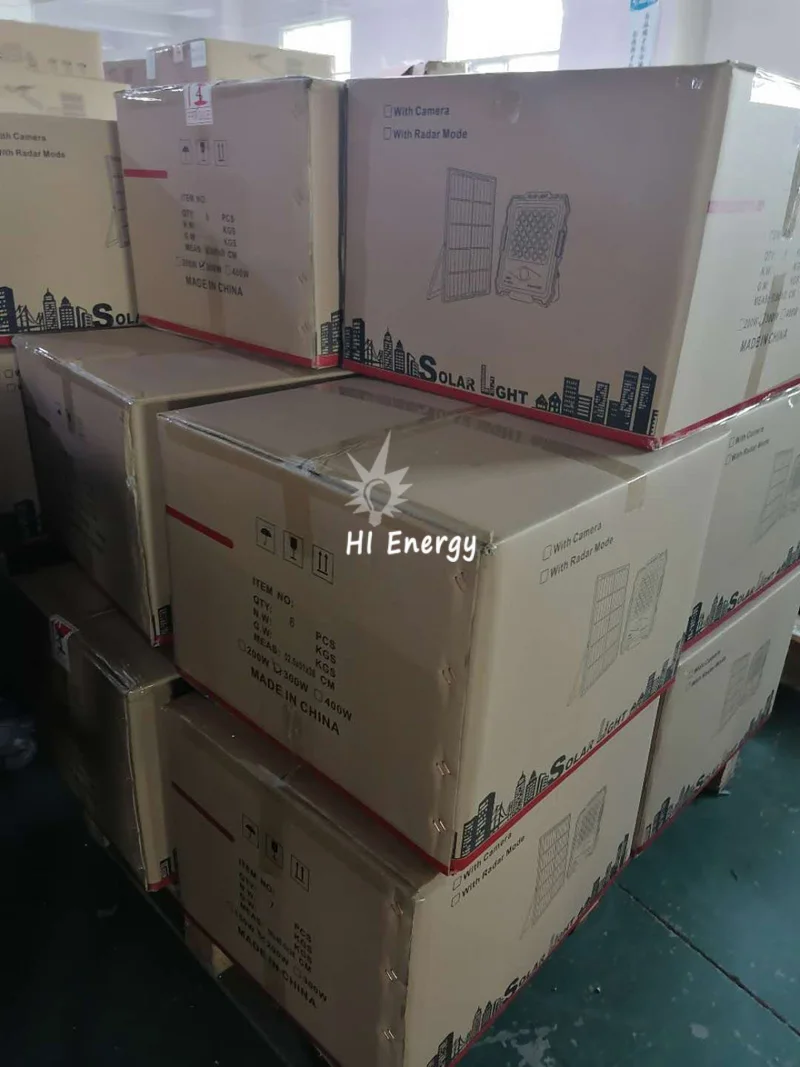  Солнечный прожектор с датчиком радара HiEnergy cctv wifi ip-камерой 100 Вт 200 300