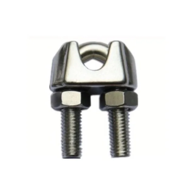 Malleable steel galvanized fastening hardware DIN 741 wire rope clip