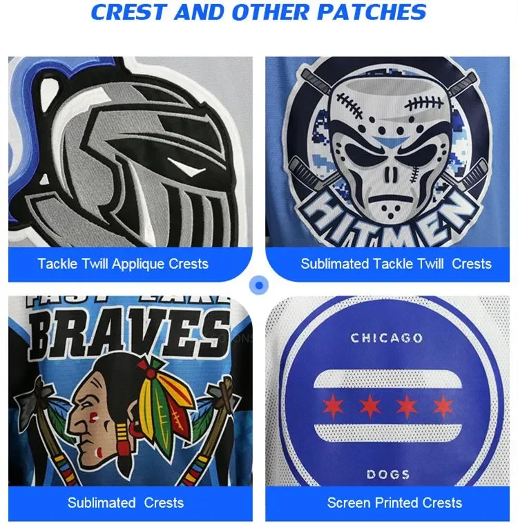 Custom embroidery Practice utah hockey club jersey Quick-Dry custom Embroidery reversible ice hockey jersey sublimated