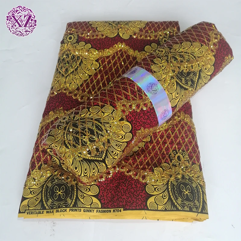 2021 новый стиль, оптовая продажа, 100% хлопок, принт воск, Анкара, блестки, кружево, африканская ткань