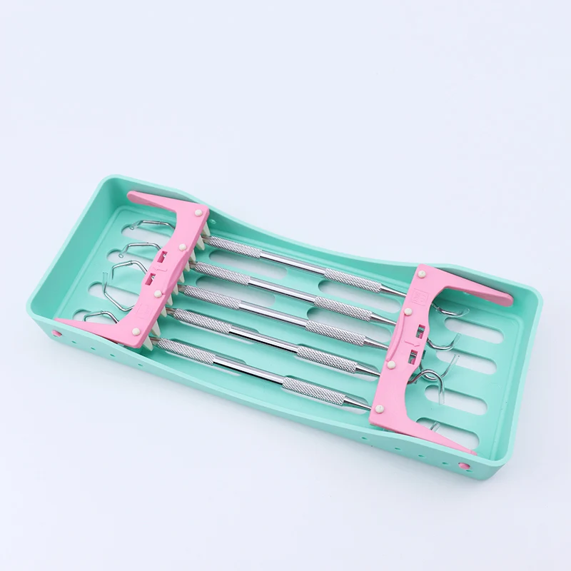 Dental Tools Sterilization Tray Colorful Plastic Clinic Dental Disinfection Box/Sterilization Tray