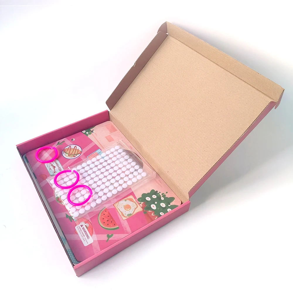 Best-selling dinosaur animals educational toys girl games baby quiet book busy book for kids custom paper box