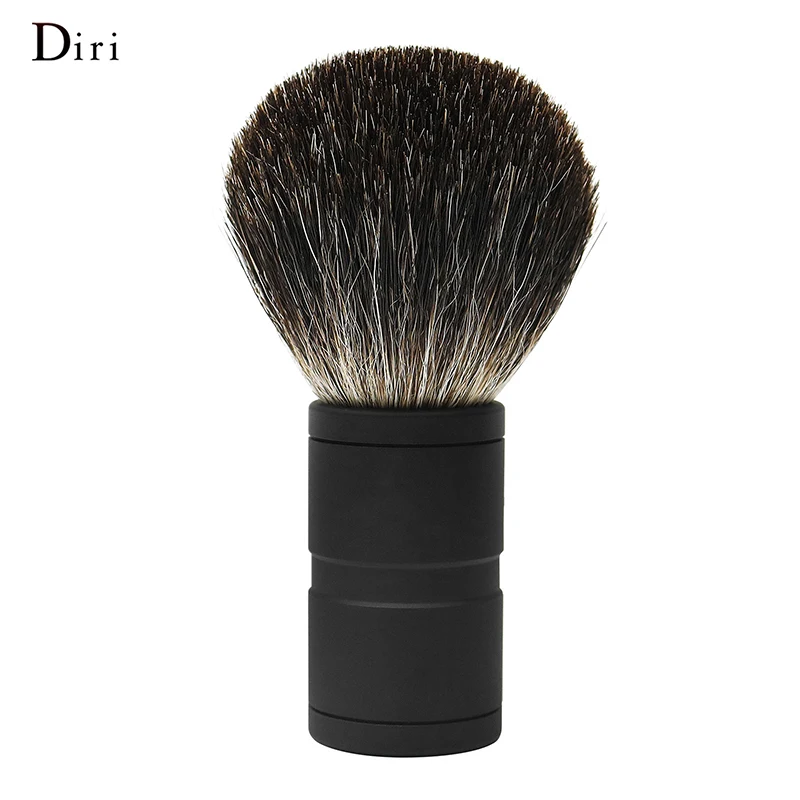 Diri OEM/ODM Brush Pure Badger Hair Round Disc Cleaning Shaving Brush for Male