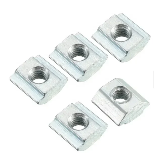 Высококачественный коннектор 20 серия винты с отверстиями M3 M4 M5 M6 оцинкованная сталь Т-скользящая гайка