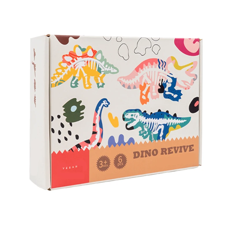 Children playdough toy Educational Set DIY dinosaurs assembled colorful clay suit