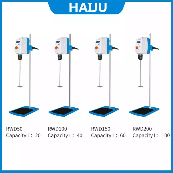 HAIJU LAB 20L 40L 60L 100L LCD Display Laboratory Digital Overhead Powerful Chemical Electric Stirrer