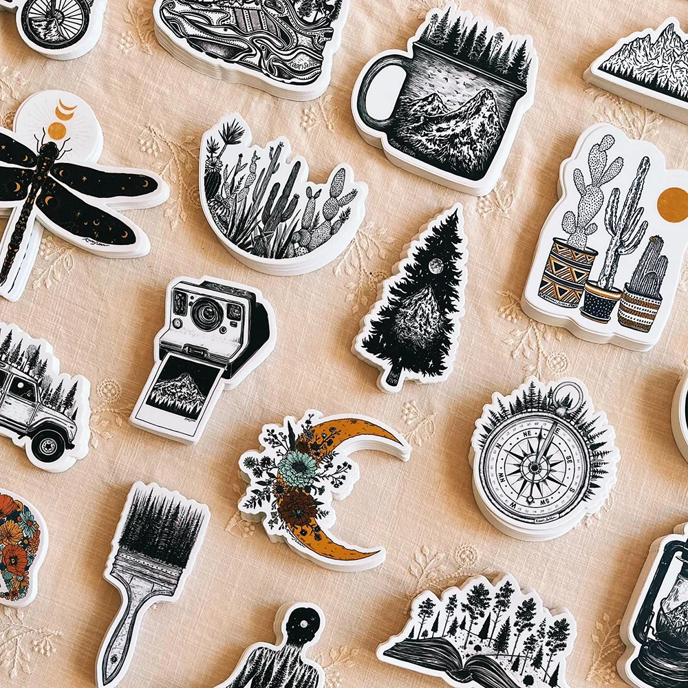 Custom Vinyl Sticker Packs Custom Die Cut for Commercial Crafts And Gifts Waterproof And UV Resistant