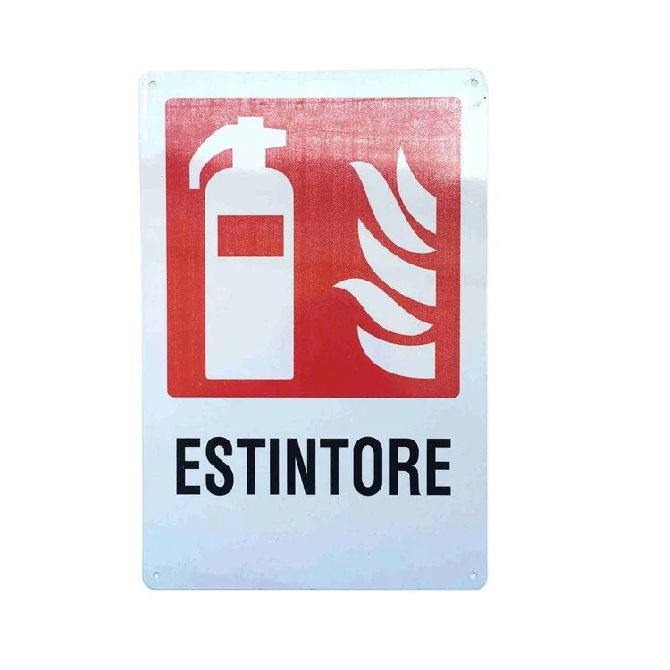 Warming sign silk Printed Logo Label Metal Nameplate For machine