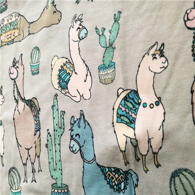 220gsm Cotton Custom Printed Fabric Digital Print Cotton Spandex Fabric