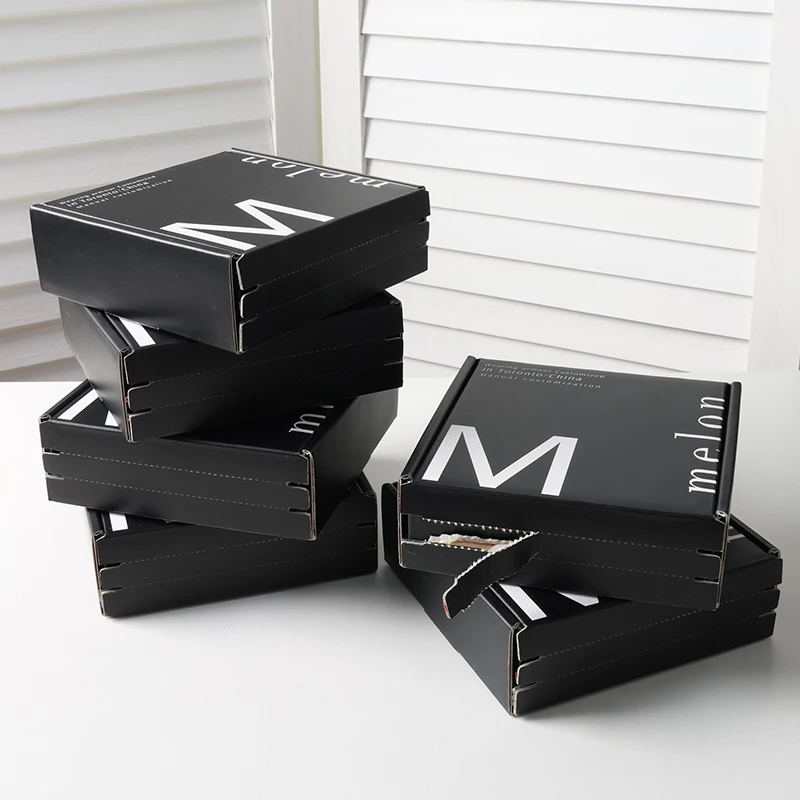 Custom Corrugated Cardboard Paper Packaging Tear Strip Printed self sealing Mailer Shipping Gift Box With Logo