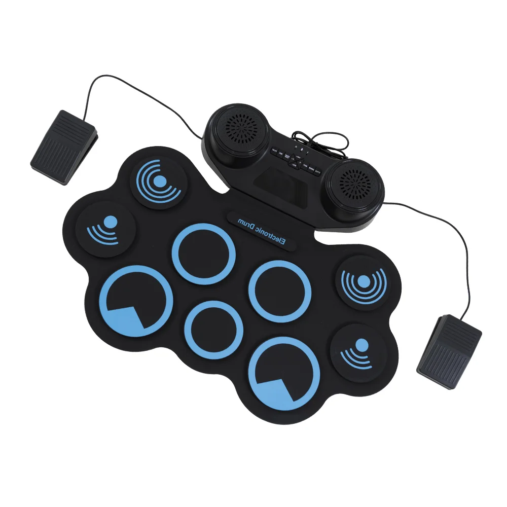 Flexible Instrument Set Mini Bass Silicone Cymbals Rain Drum Electric Drum Set