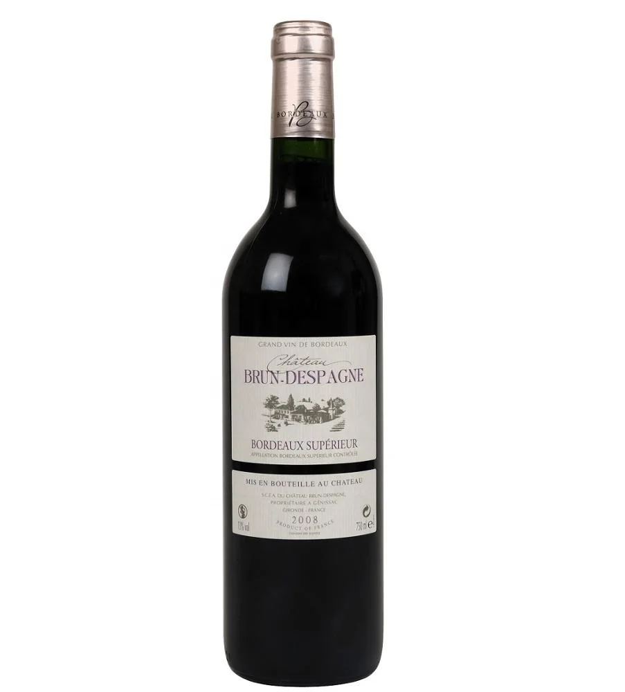 
Оптовая продажа, дешевое бордовое красное вино из Франции, Шато Браун престанья 