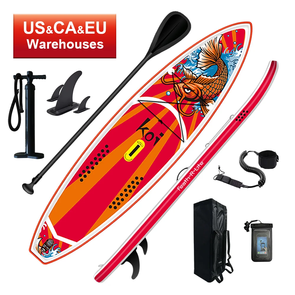 
 FUNWATER дропшиппинг OEM портативная надувная доска для серфинга на открытом воздухе, весло для фитнеса, доска для серфинга надувная sup  