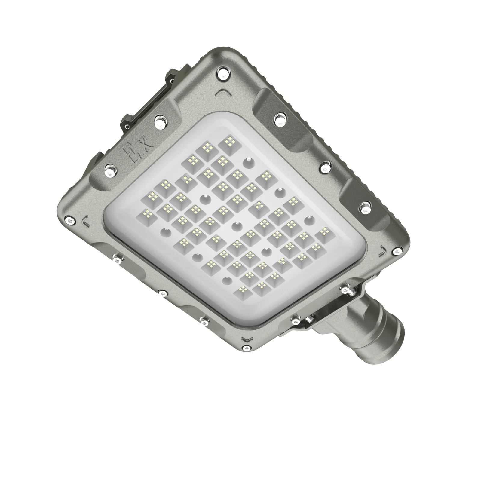 100W Explosion-Proof LED Light ATEX Certification Street Petrochemical Facilities Hazardous Areas-IP66/65 Glass Aluminum Body