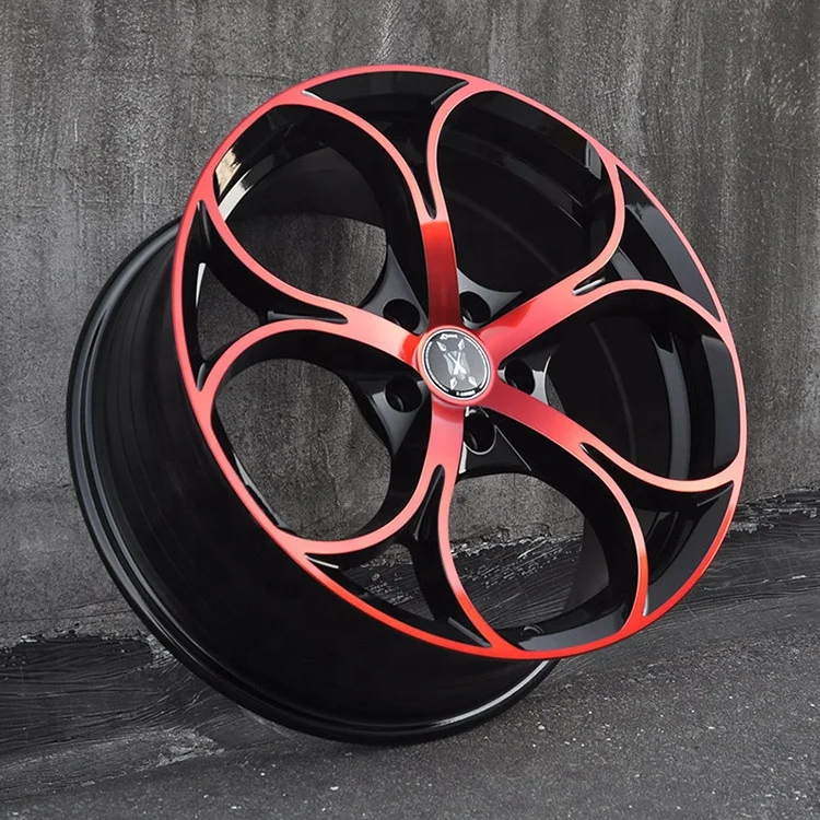 Long Operation Life Good Quality Red Casting Rims Alloy Wheels 17 18 Inch for Cars
