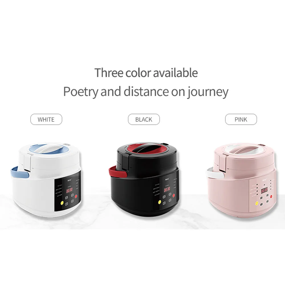 Multi-Function portable Small Self-Driving Tour Car rice cooker 12v 24v  2L  24v electric car rice cooker