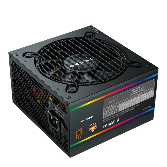 ПК блок питания ATX питание 550w 600w 650w 700w 750w 80 Plus gold active-pfc Блок полный