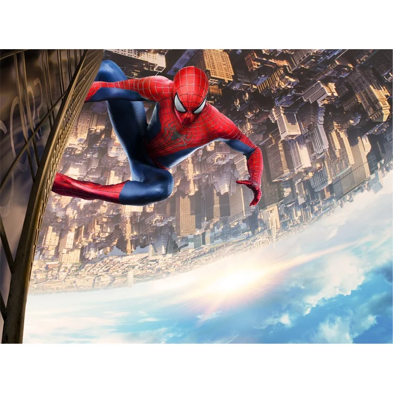  3d обои Marvel Человек-паук на заказ Фреска для декора детской