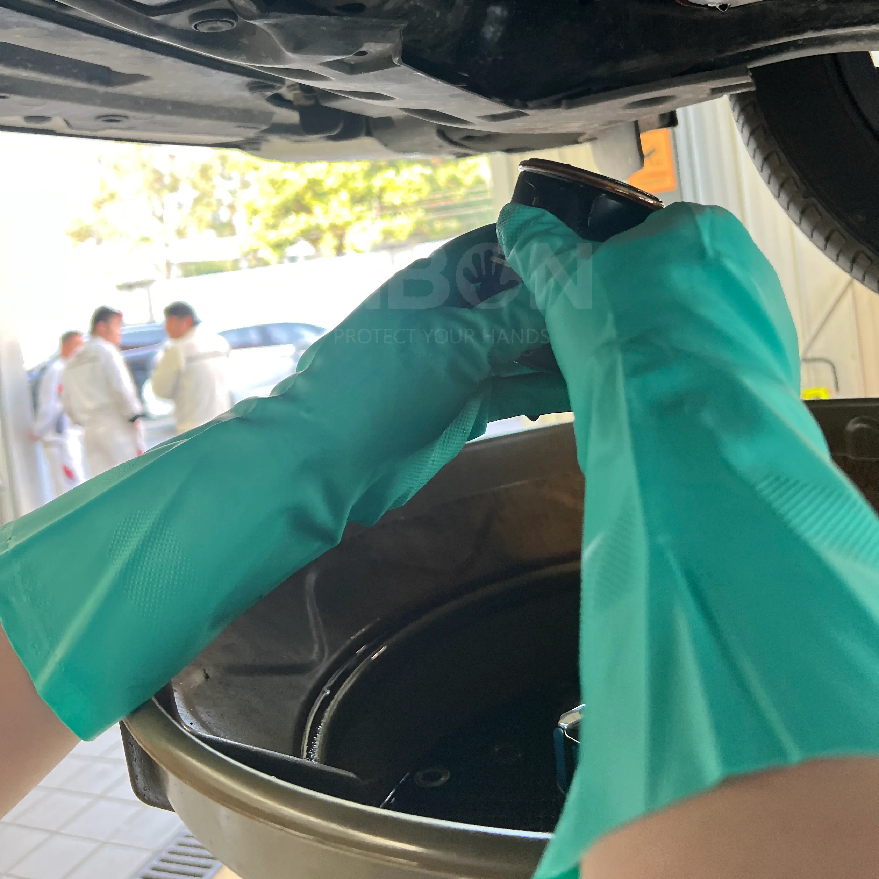 Elongated Individually Packed Powder Free Nitrile Gloves - Convenient and Hygienic with Extended Length Design