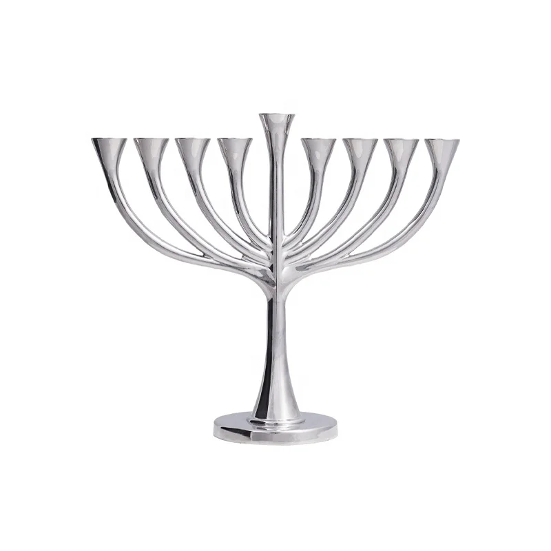 Hanukkah Menorah Nine Branches Jewish Menorah Judaica Religious Candelabra