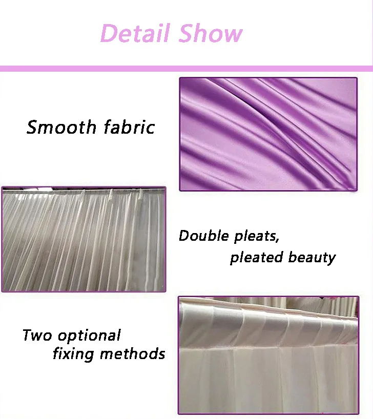 Ice silk 3*3m wedding backdrops white red blue stage background decoration wall wedding birthday party curtain backdrop cloth