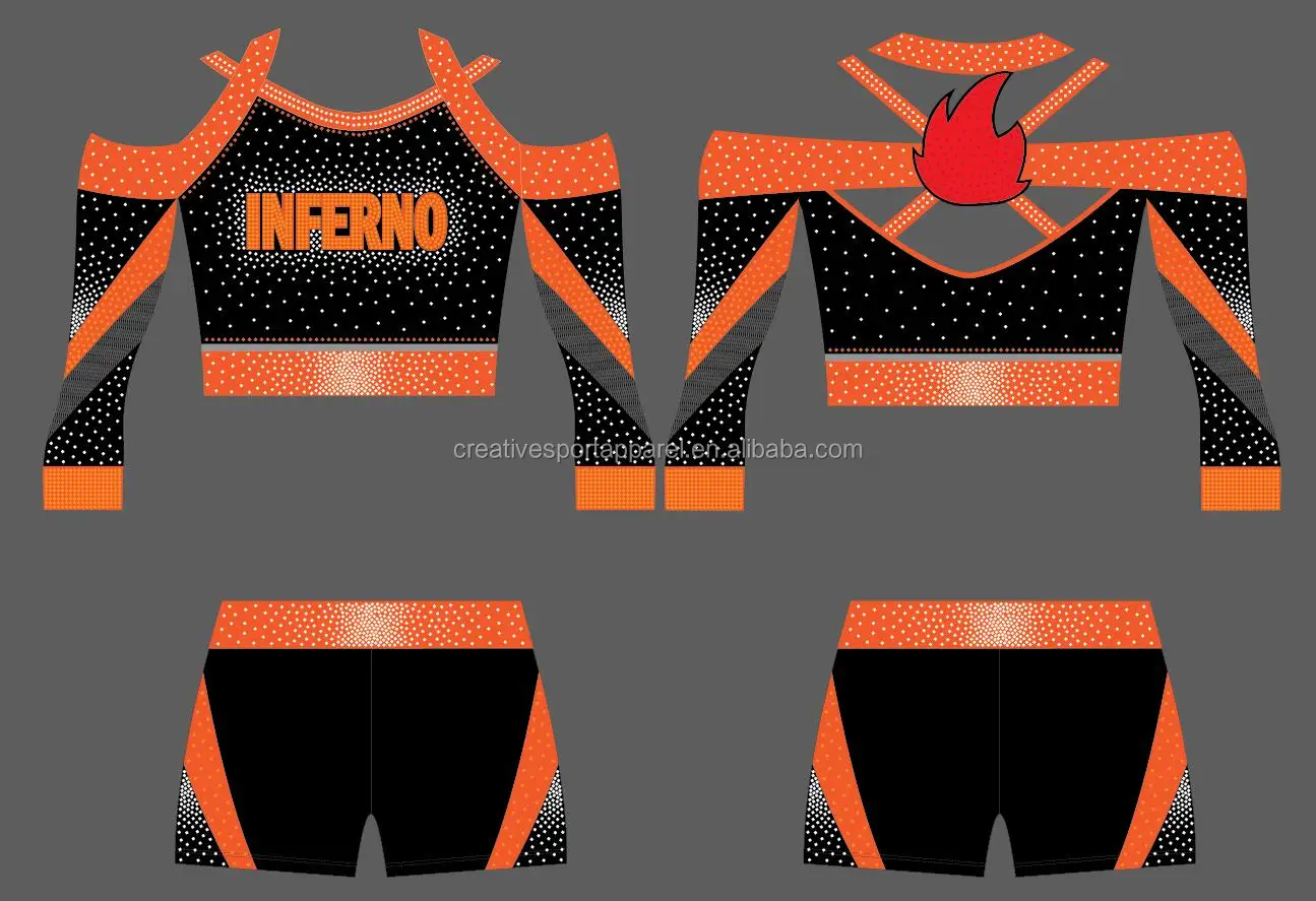 2020 custom cheerleader cheer crop top uniforms designs