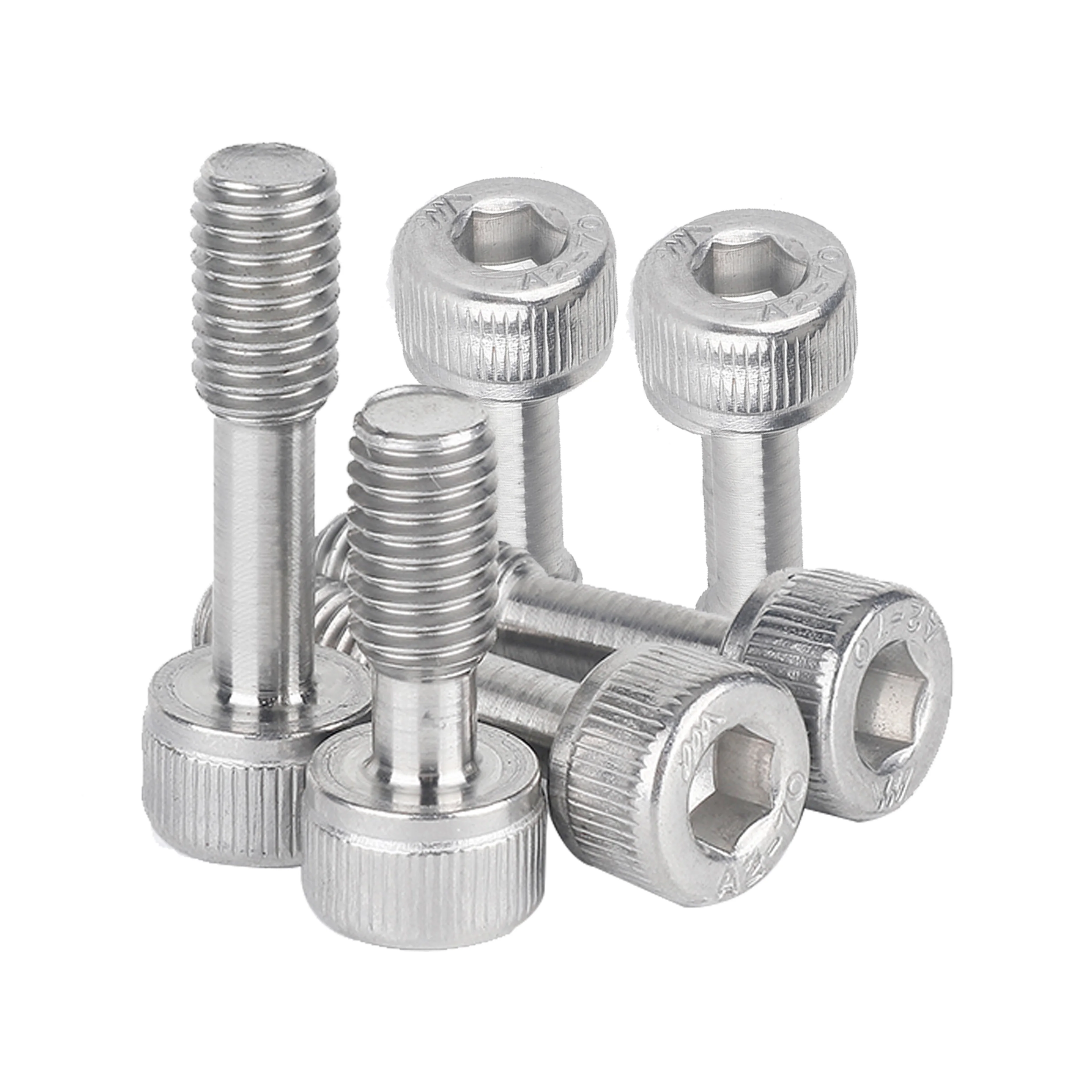 Factory Price M2 M3 M4 M5 Knurled Head Hexagon Socket Captive Screw Cup Cylinder Head Machine  Screw With Cheaper Price