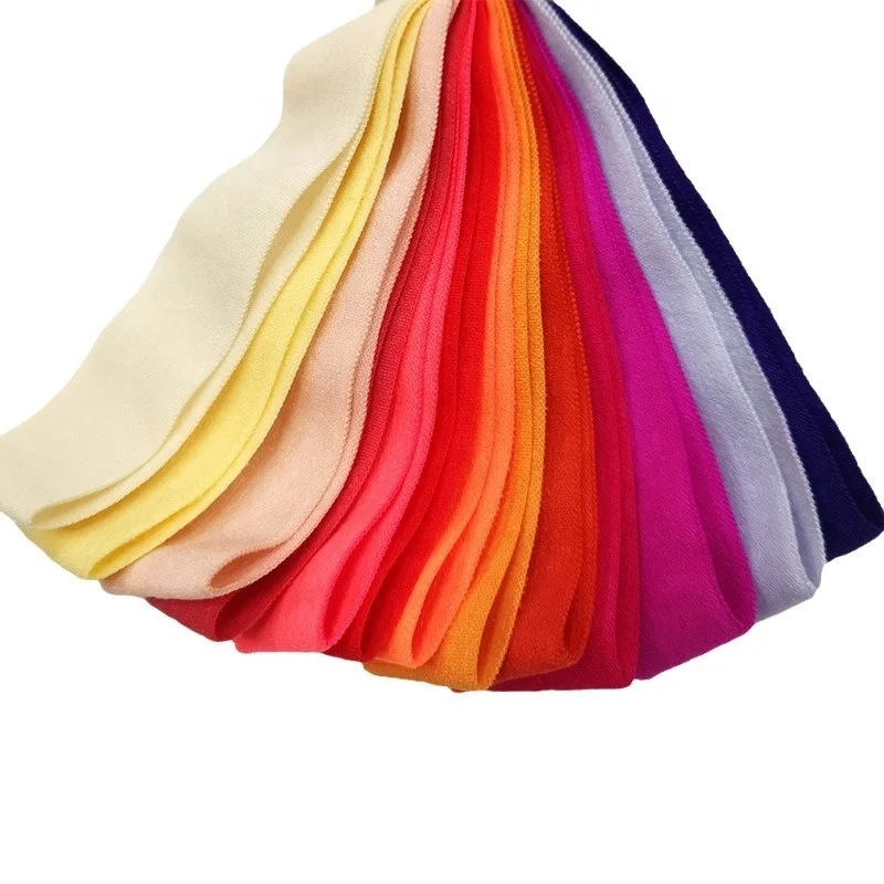 CQ Wholesale 5mm Soft Comfortable Elastic Nylon Spandex Hemming Tape Colorful Webbing for Jacket Cuffs and Intimates