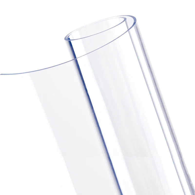 High Standard Transparent PVC Plastic Soft Sheet curtain Rolls Soft Glass Tablecloth For Dining table
