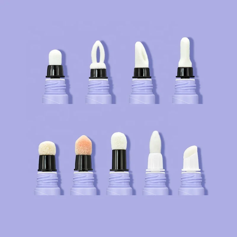 10ml Dia16 Custom Soft Touch Silicone Applicator Lip Balm Or Eye Care PE Squeeze Tube