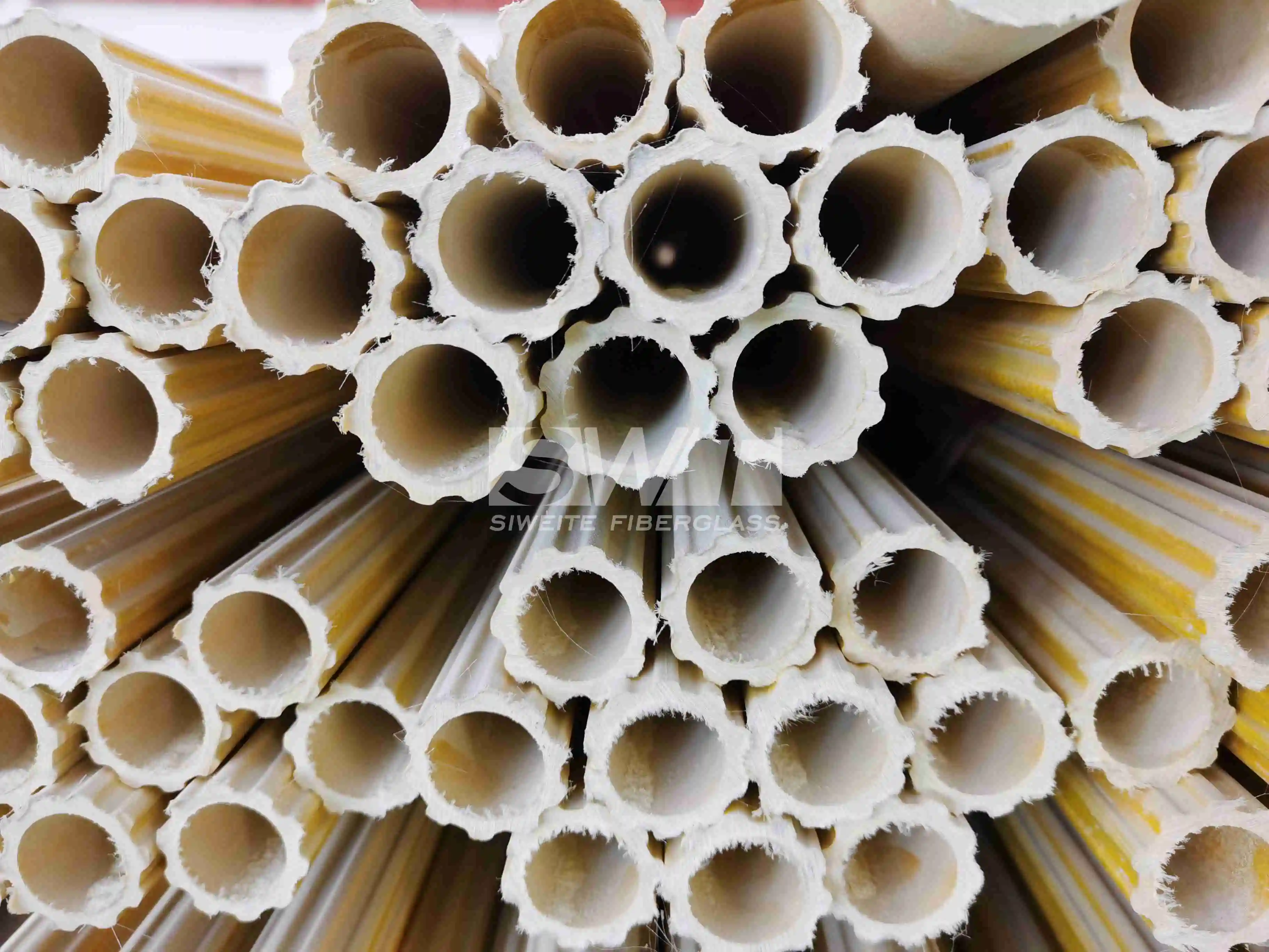 frp grp fiberglass pultruded profile pipe square gear tube rod 10mm h beam crossarm cable tray purlins angle pultrusion products