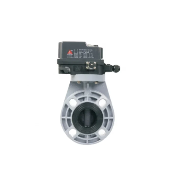 Supply Plastic PVC UPVC CPVC PPH PVDF Industrial Manual Handle/Pneumatic/Motorized Electric Butterfly Valve Manufacturer