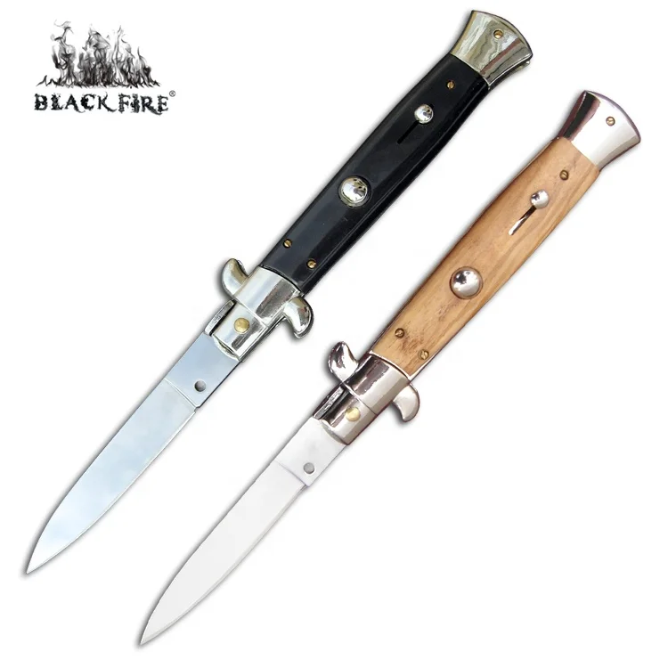 Fast Opening Self Defense Tactical Flipper Knife in One-Hand Opening & Closing  with Safety Latch