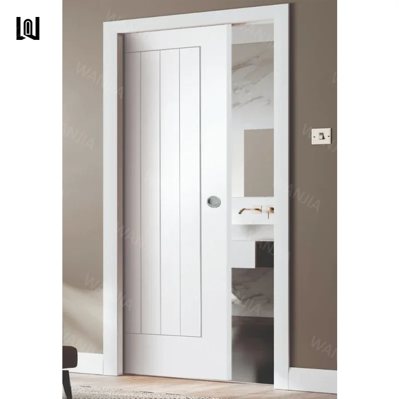 Latest Design Custom Residential House Interior Pocket Doors Wooden Pocket Doors Slide Modern Pocket Doors