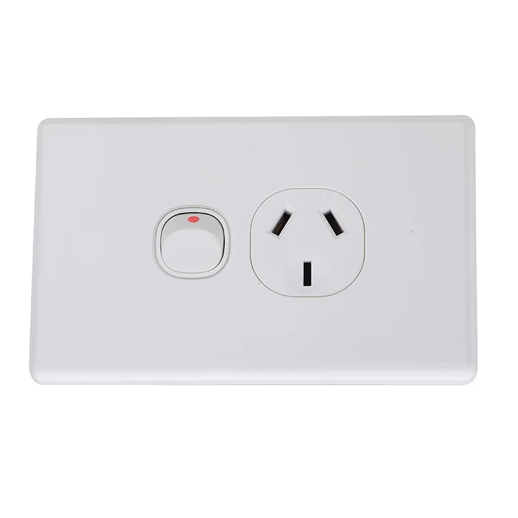 OEM/ ODM Factory Made Design Own Brand Mass Australia SAA 250V 10A  Double GPO Wall Socket Outlet