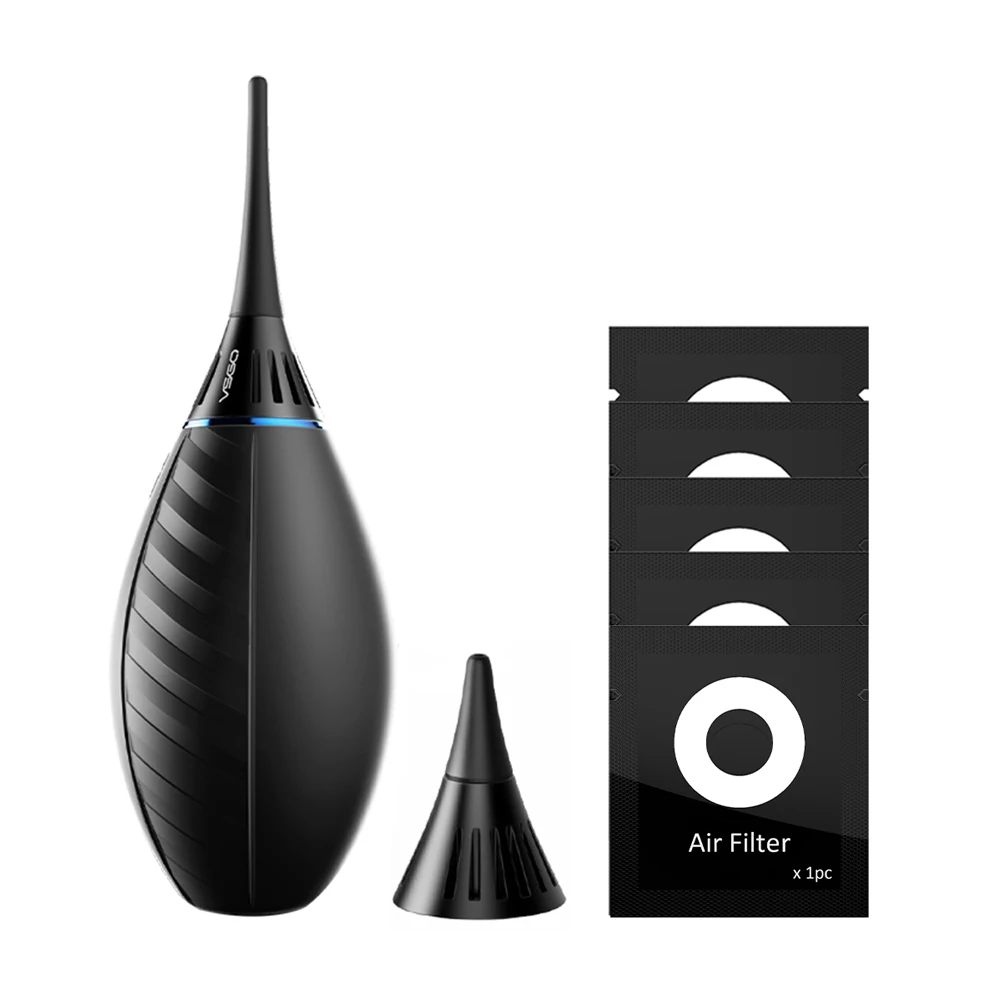 VSGO cleaning kits Air-Move camera dust blower dust blaster with Replaceable Long&Short Nozzle for optics cleaning