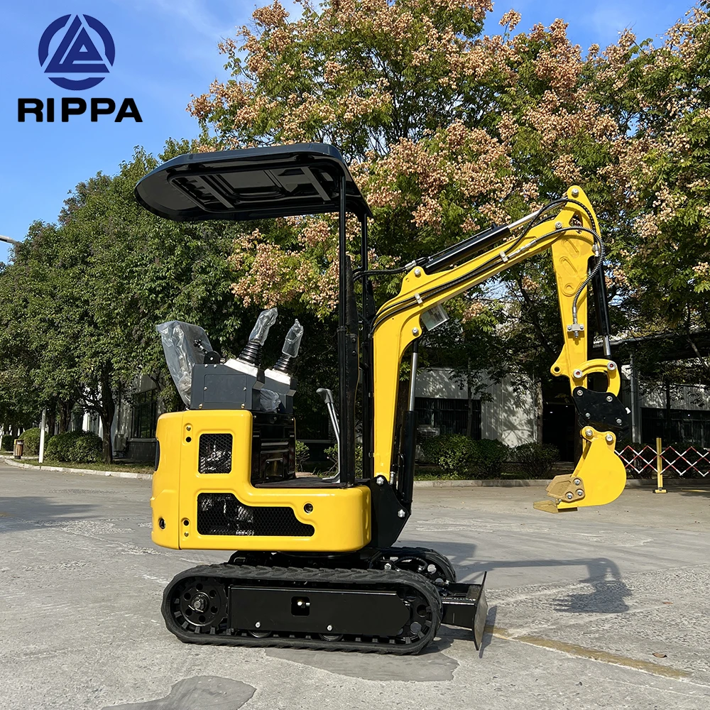High Quality Chinese 1 Ton Mini Excavators Compact Small Excavator Recruit Agent New R319 Crawler Micro Digger