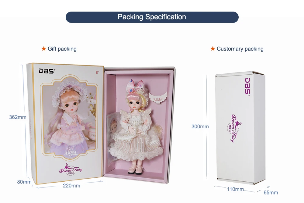  DBS 30 см bjd кукла 1/6 мечта фея Дорис 28 суставов тело Лолита для девочек Подарочные