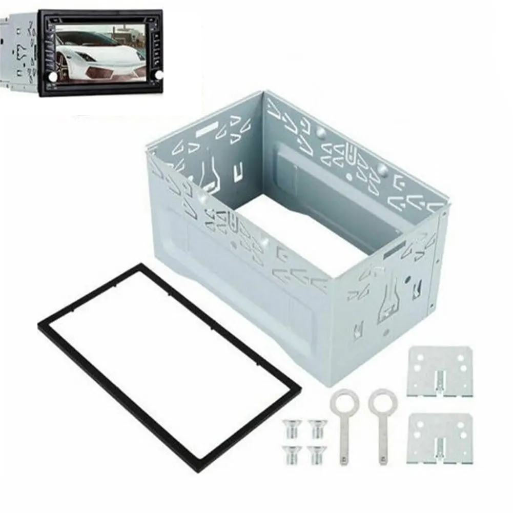 2 DIN Radio Installation Frame Unit Universal Cage Radio Vehicle Case Car DVD Player Framework for VW