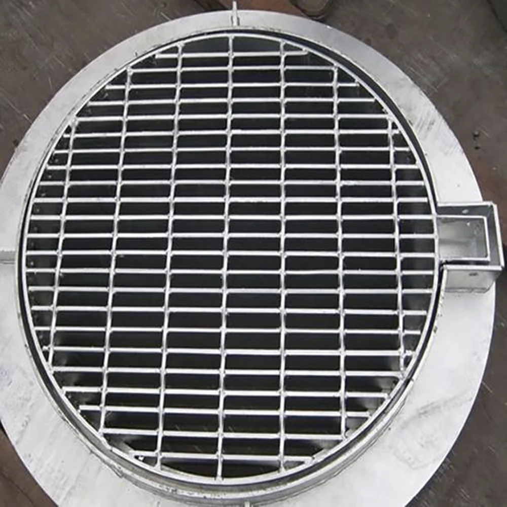 Industry Heavy Duty drain cover steel open grid panels sidewalk China steel grating prices for drainage channel systems