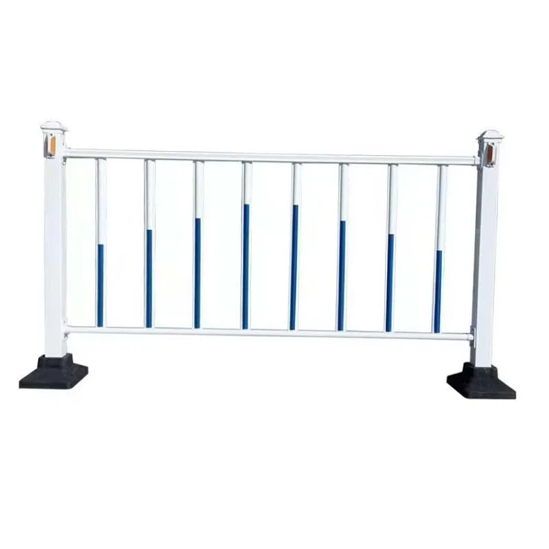 High Strength Zinc Steel Road Safety Metal Guardrail Urban Outdoor CityRoad Fence For Highway Roadway Sidewalk Isolation Project