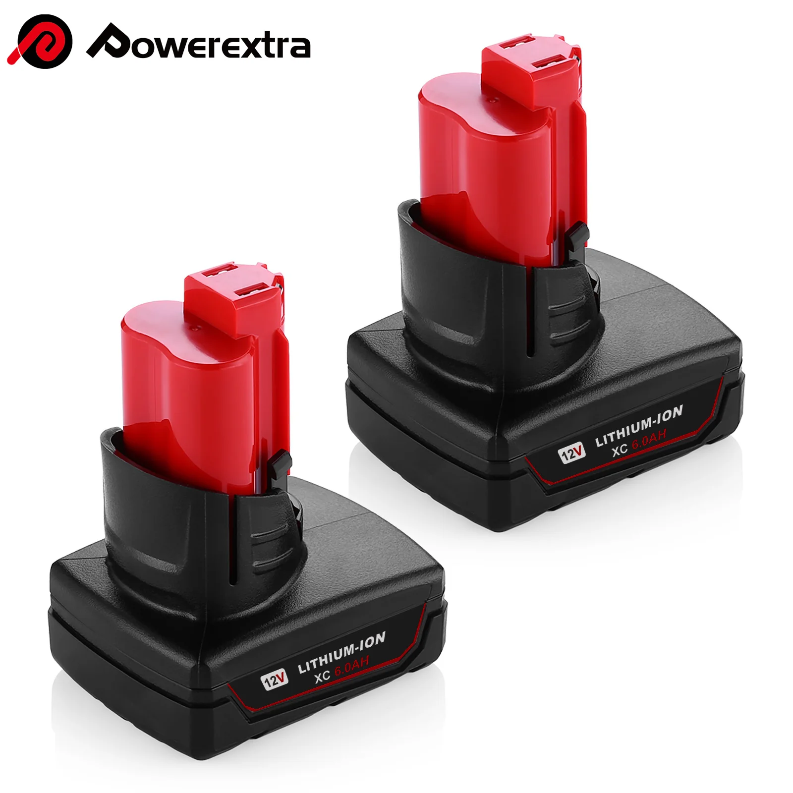 High Capacity 12V 6.0Ah 2 Packs Lithium-Ion Cordless Tool Battery For Electric Power Tool 48-11-2420