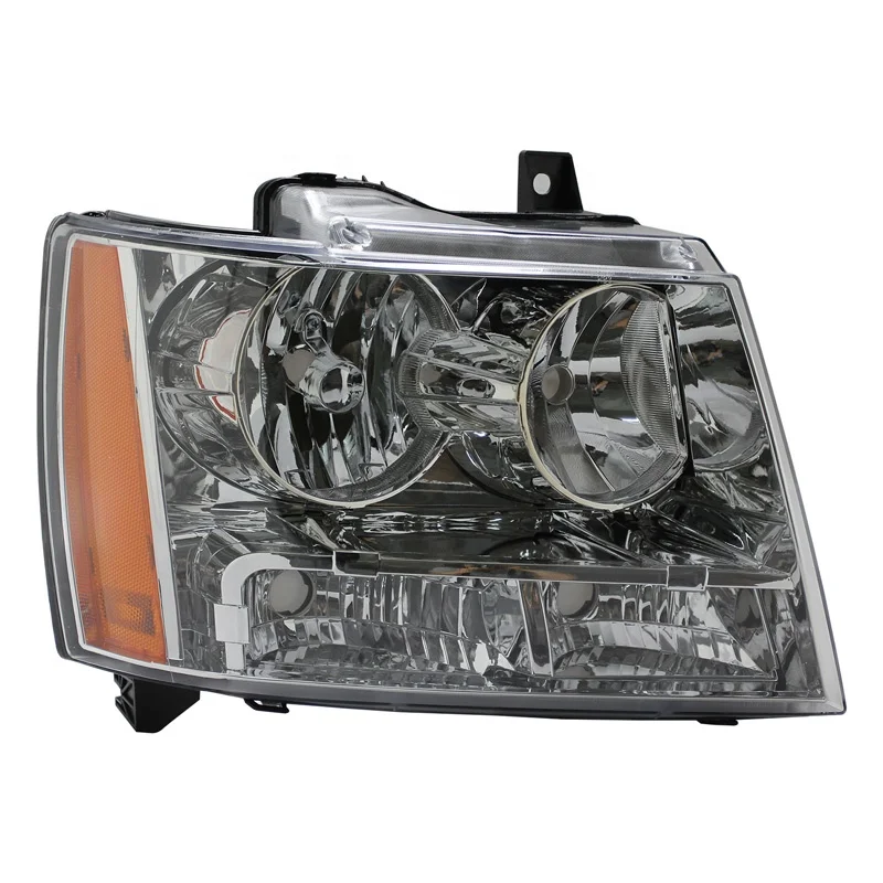  Halogen Chrome Headlights Front Lamp for 2007-2014 Chevrolet Picture 1 YEAR for Chevy Avalanche Suburban Tahoe